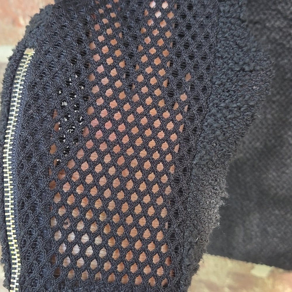 IRO Amiya Fitted Tweed Jacket Black Size 38 - Picture 4 of 5